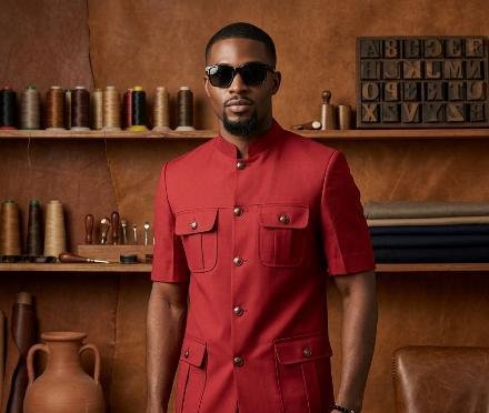 Premium mandarin collar business suit